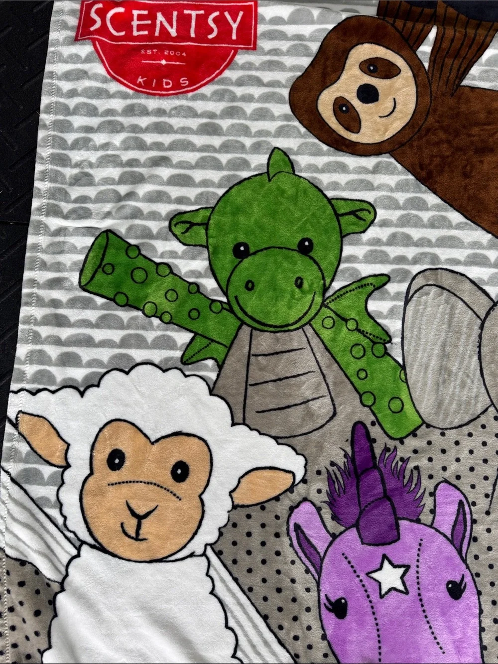 Scentsy Kids Plush Animal Blanket